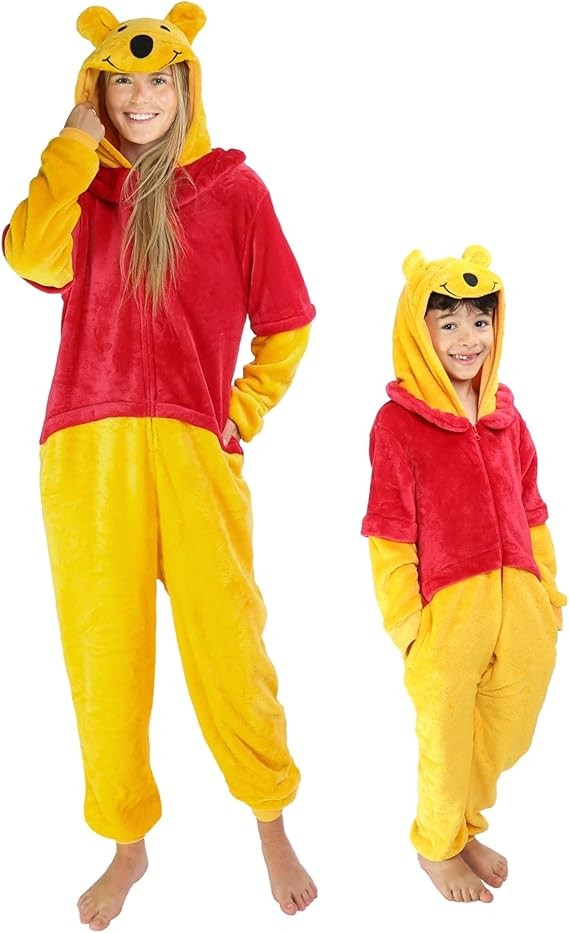 Funziez! Slim Fit Adult Onesie - Animal Halloween Costume - Plush Unisex One Piece Cosplay Suit for Women and Men