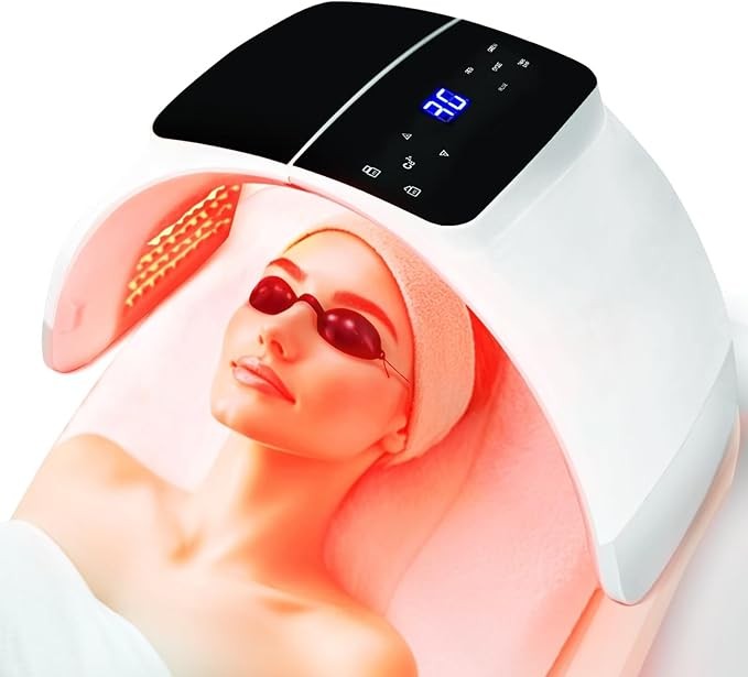 LED Light Therapy Mask Red Light Therapy Equipment FSA HSA Eligible Light Therapy Tool Skin Care Equipment at Home, Facial Neck Body Hand Beauty Mask