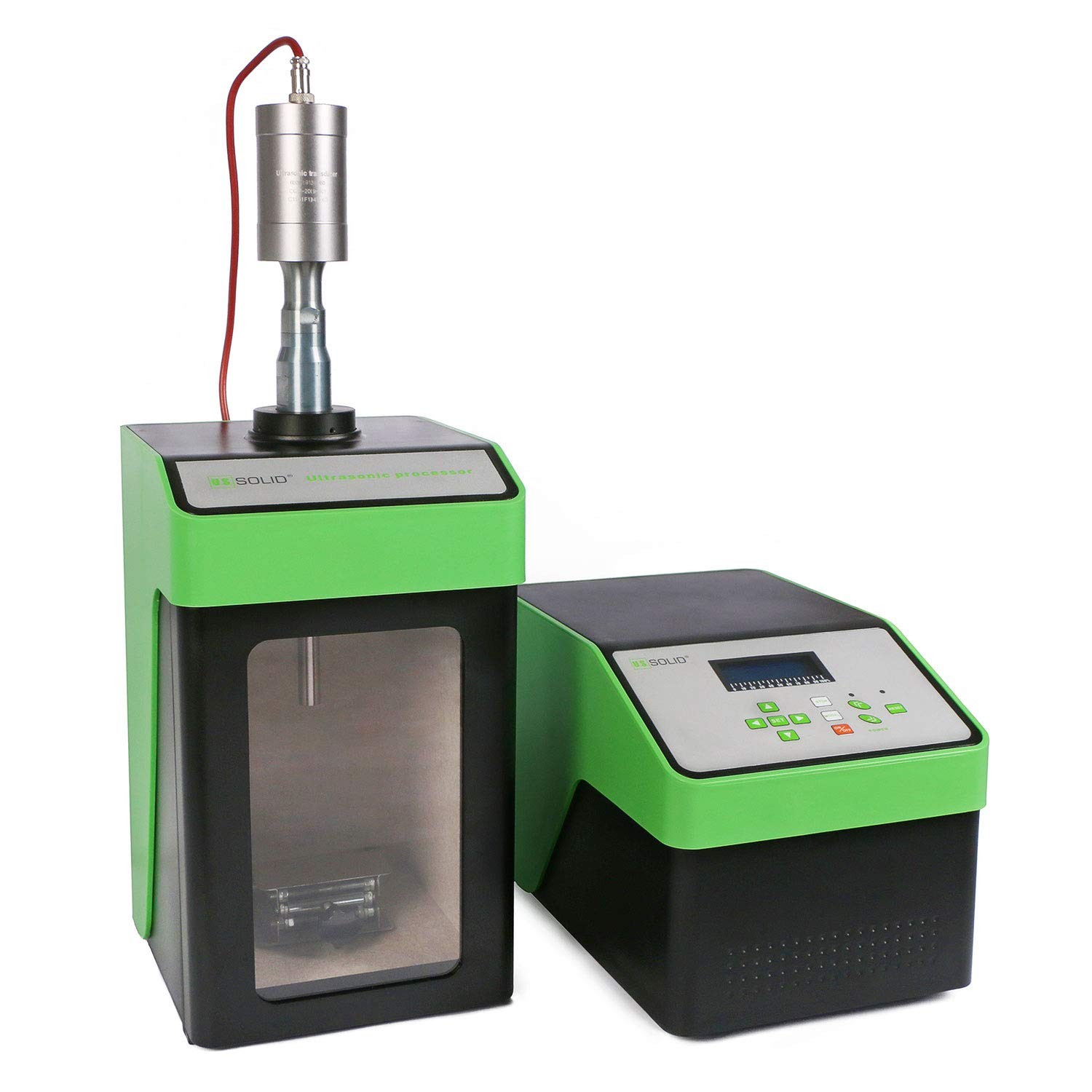 U.S. Solid 450 W Ultrasonic Homogenizer - 13 mm Probe, 10-300 ml Sample Capacity, Laboratory Sonicator Processor, Research Cell Disruptor & Industrial Mixer