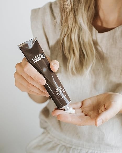 Colleen Rothschild Beauty Restorative Hand Cream for Dry Cracked Hands & Cuticles - Softens & Reduces Age Spots w/ Shea Butter - Moisturizing, Non-Greasy Hand Cream for Women & Men, 73ml (2.5 fl oz)